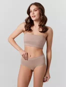 Трусы-шортики женские бежевые