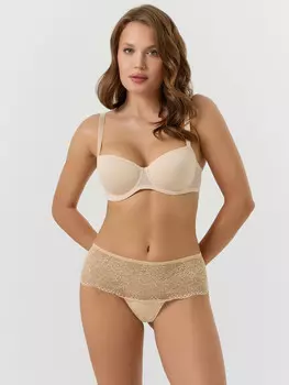 Трусы шортики женские бежевые