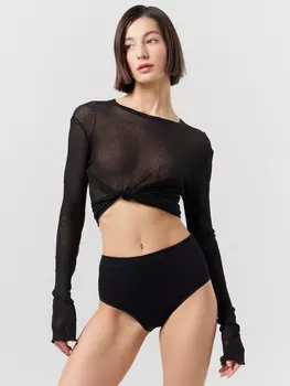 Трусы шортики женские черные