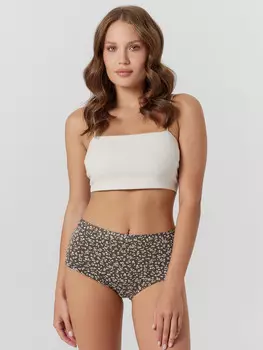 Трусы шортики женские с цветочным принтом