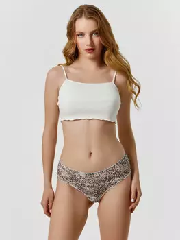 Трусы шортики женские с леопардовым принтом