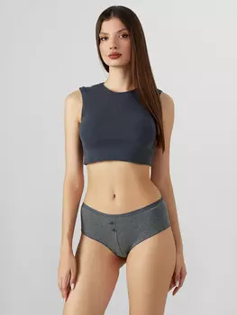 Трусы шортики женские темно-серые