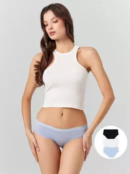 Трусы-шортики женские в наборе, 3 шт