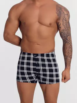 Трусы шорты мужские в клетку