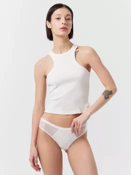 Трусы слипы женские белые