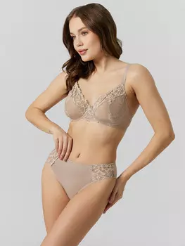 Трусы слипы женские бежевые