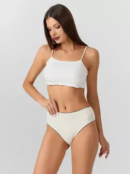 Трусы слипы женские бежевые