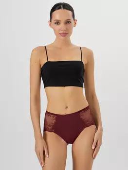 Трусы слипы женские бордовые