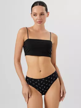 Трусы слипы женские черные