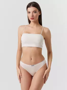 Трусы слипы женские кремовые