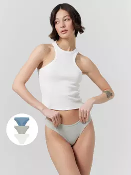 Трусы слипы женские в наборе, 3 шт.