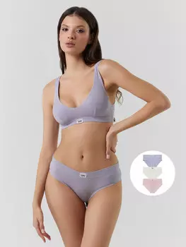 Трусы слипы женские в наборе, 3 шт