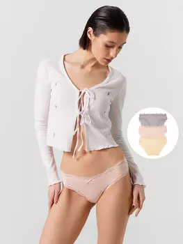 Трусы слипы женские в наборе, 3 шт