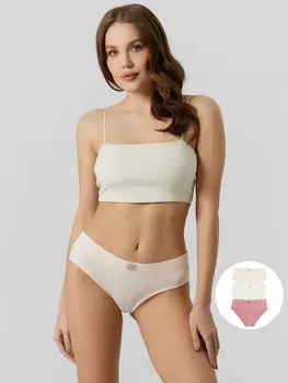 Трусы слипы женские в наборе, 3 шт