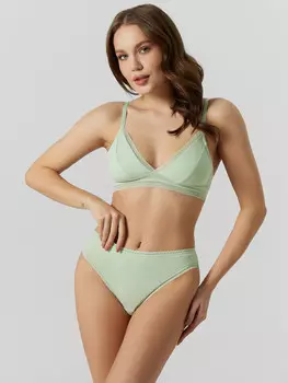 Трусы слипы женские зеленые