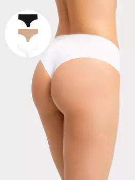 Трусы бразилиана женские бесшовные в наборе, 3 шт