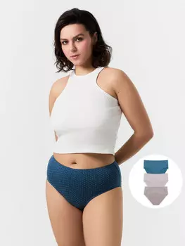 Трусы слипы женские в наборе, 3 шт