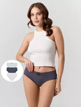 Трусики слипы женские в наборе, 3 шт