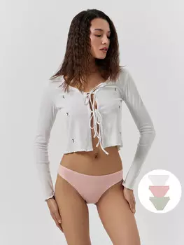 Трусы слипы женские в наборе, 3 шт