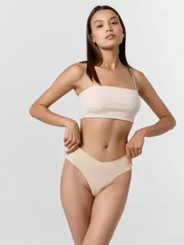 Трусы женские бразилиана в бежевом цвете