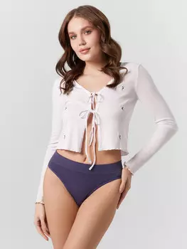 Трусы слипы женские синие