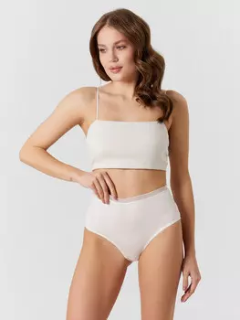 Трусы макси женские кремовые