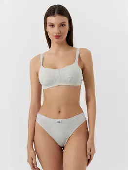 Трусы бразилиана женские серые