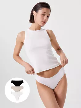 Трусы женские бесшовные мультипак (3 шт.)