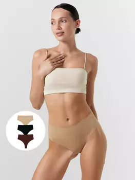 Трусы женские бесшовные мультипак (3 шт.)