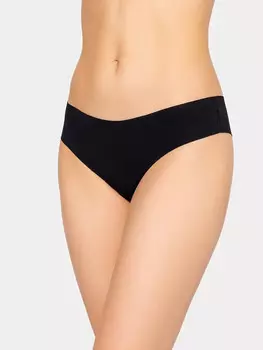 Трусы женские бесшовные в черном цвете