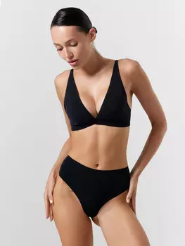 Трусы женские бесшовные в черном цвете