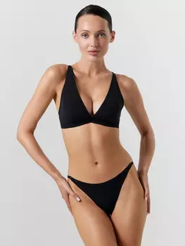 Трусы женские бесшовные в черном цвете