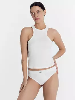 Трусы женские бразилиана белые