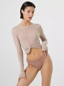 Трусы женские бразилиана бежевые