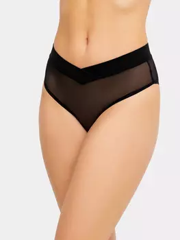 Трусы женские бразилиана черные