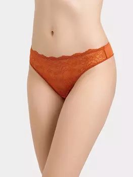 Трусы женские бразилиана карамельно-бежевые