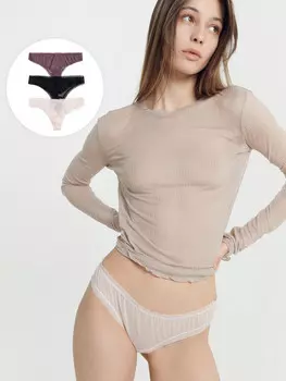 Трусы женские бразилиана мультипак (3 шт.)