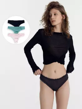 Трусы женские бразилиана мультипак (3 шт.)