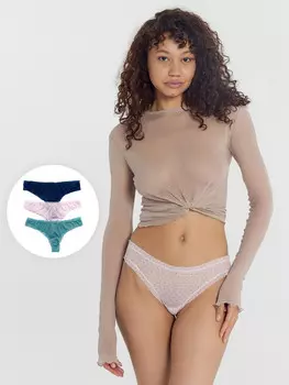 Трусы женские бразилиана мультипак (3 шт.)