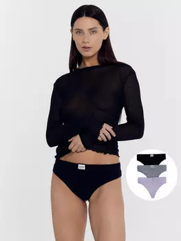 Трусы женские бразилиана мультипак (3 шт.)