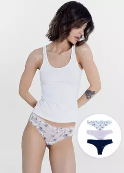Трусы женские бразилиана мультипак (3 шт.)