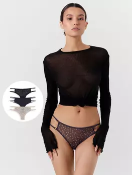 Трусы женские бразилиана мультипак (3 шт.)