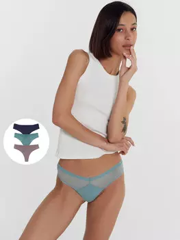 Трусы женские бразилиана мультипак (3 шт.)