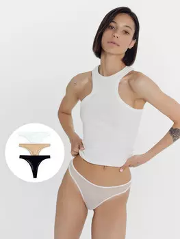 Трусы женские бразилиана мультипак (3 шт.)