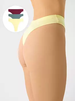 Трусы женские бразилиана мультипак (3шт.)