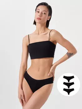 Трусы женские бразилиана набор (3 шт.)