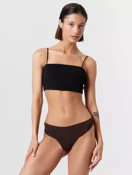 Трусы женские бразилиана шоколадно-коричневые