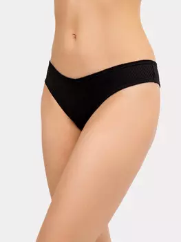 Трусы женские бразилиана в черном цвете