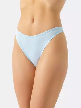 Трусы женские бразилиана в голубом цвете