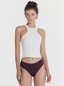 Трусы женские бразилиана в коричневом цвете